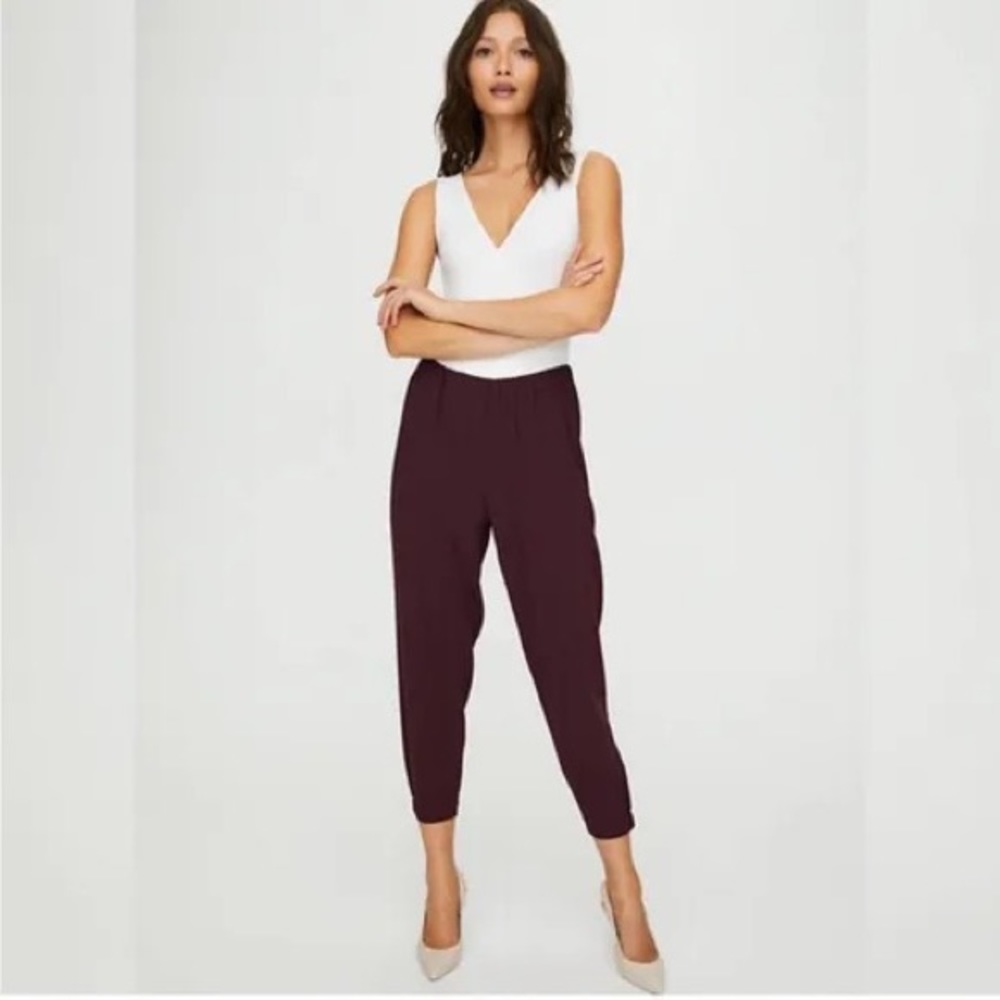 Aritzia Babaton Dexter Pant in Purple XS